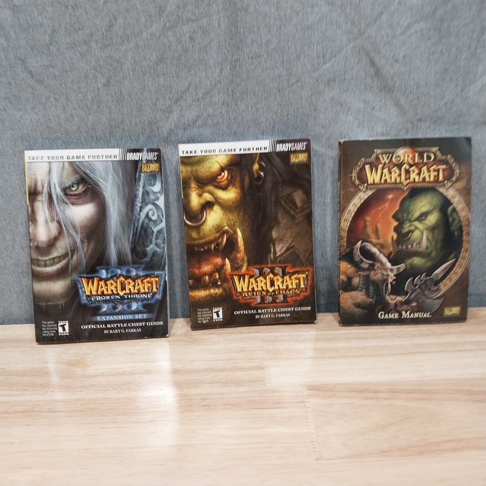 BradyGames Warcraft III & World of Warcraft Strategy Guide Lot 3